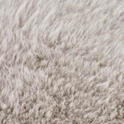 Hot Bouclair Grey Maddox Faux Fur Decorative Pillow