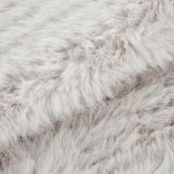 Online Bouclair Grey Maddox Faux Fur Throw