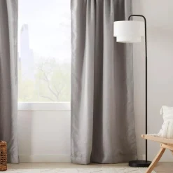 Bouclair Grey Mullins Blackout Back-Tab Curtain