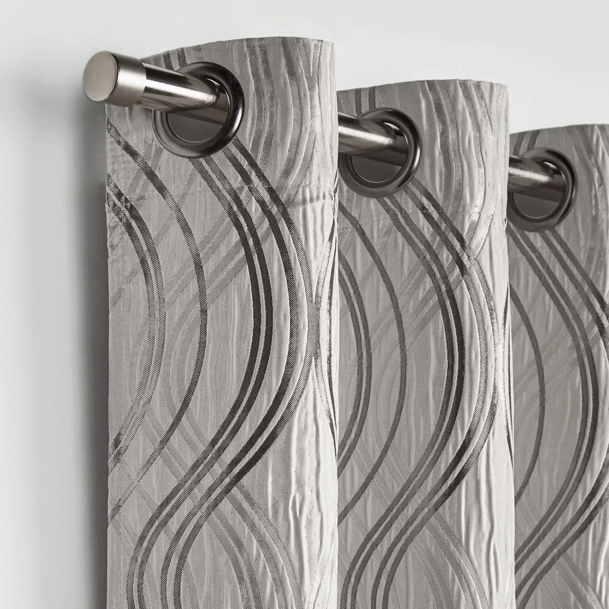 Clearance Bouclair Grey Prato Panel Curtain