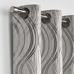 Clearance Bouclair Grey Prato Panel Curtain