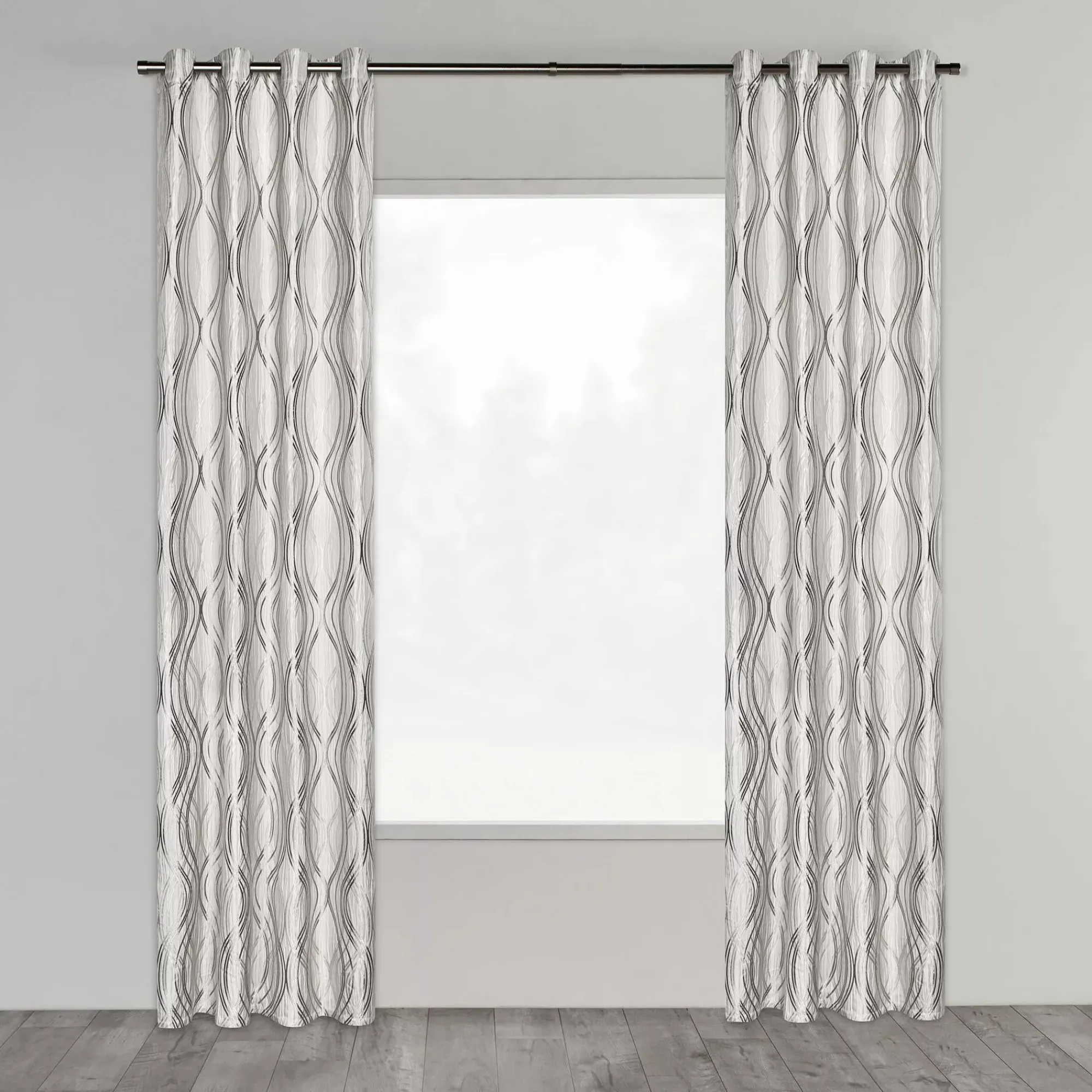 Clearance Bouclair Grey Prato Panel Curtain