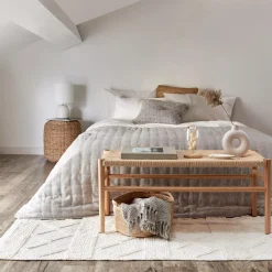 Clearance Bouclair Grey Quin Collection - 3-Piece Coverlet Set