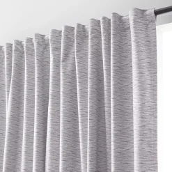 Bouclair Grey Toulouse Blackout Curtain with Hidden Backtab