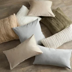 Best Bouclair Grey Waverly Decorative Lumbar Pillow