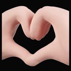 New Bouclair Heart Hands Deco