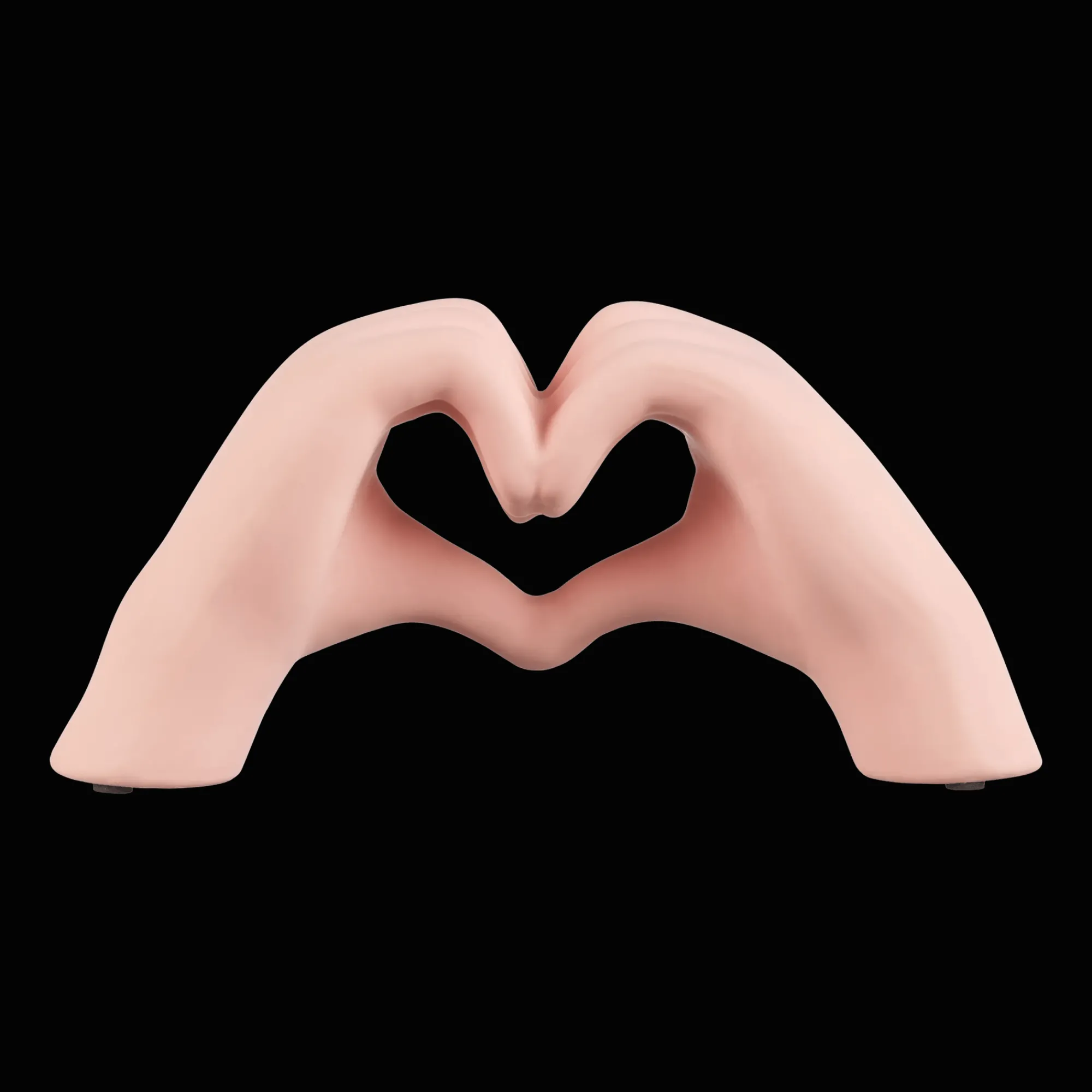 New Bouclair Heart Hands Deco