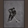 Hot Bouclair Hockey Player LED Wall art