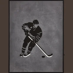 Hot Bouclair Hockey Player LED Wall art