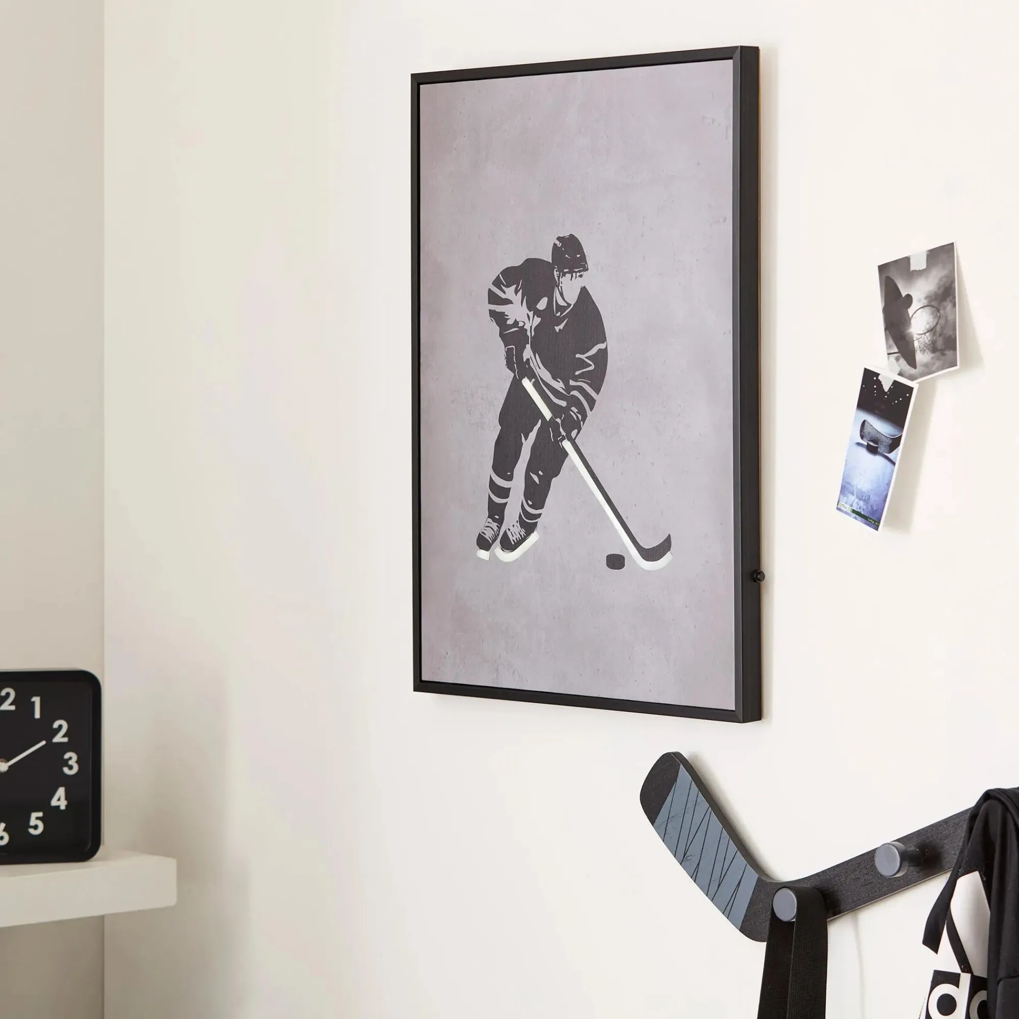 Hot Bouclair Hockey Player LED Wall art