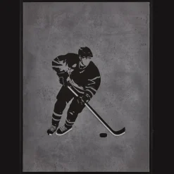 Hot Bouclair Hockey Player LED Wall art