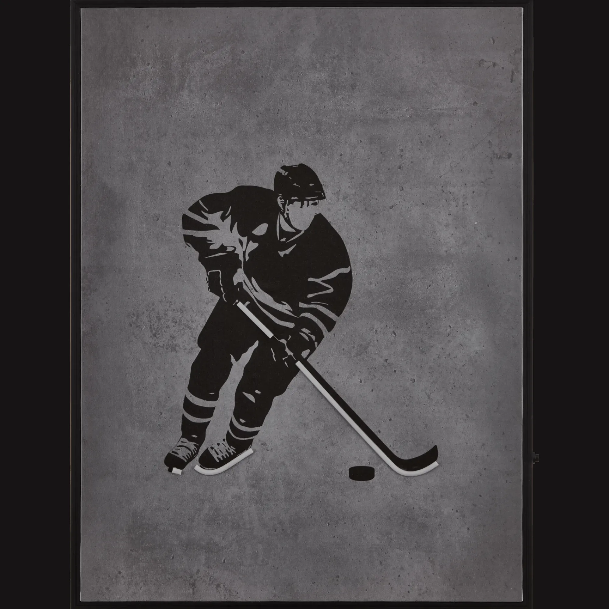 Hot Bouclair Hockey Player LED Wall art
