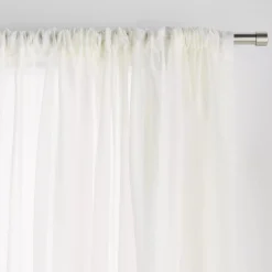 Best Bouclair Ivory Rod Pocket Sheer Curtain