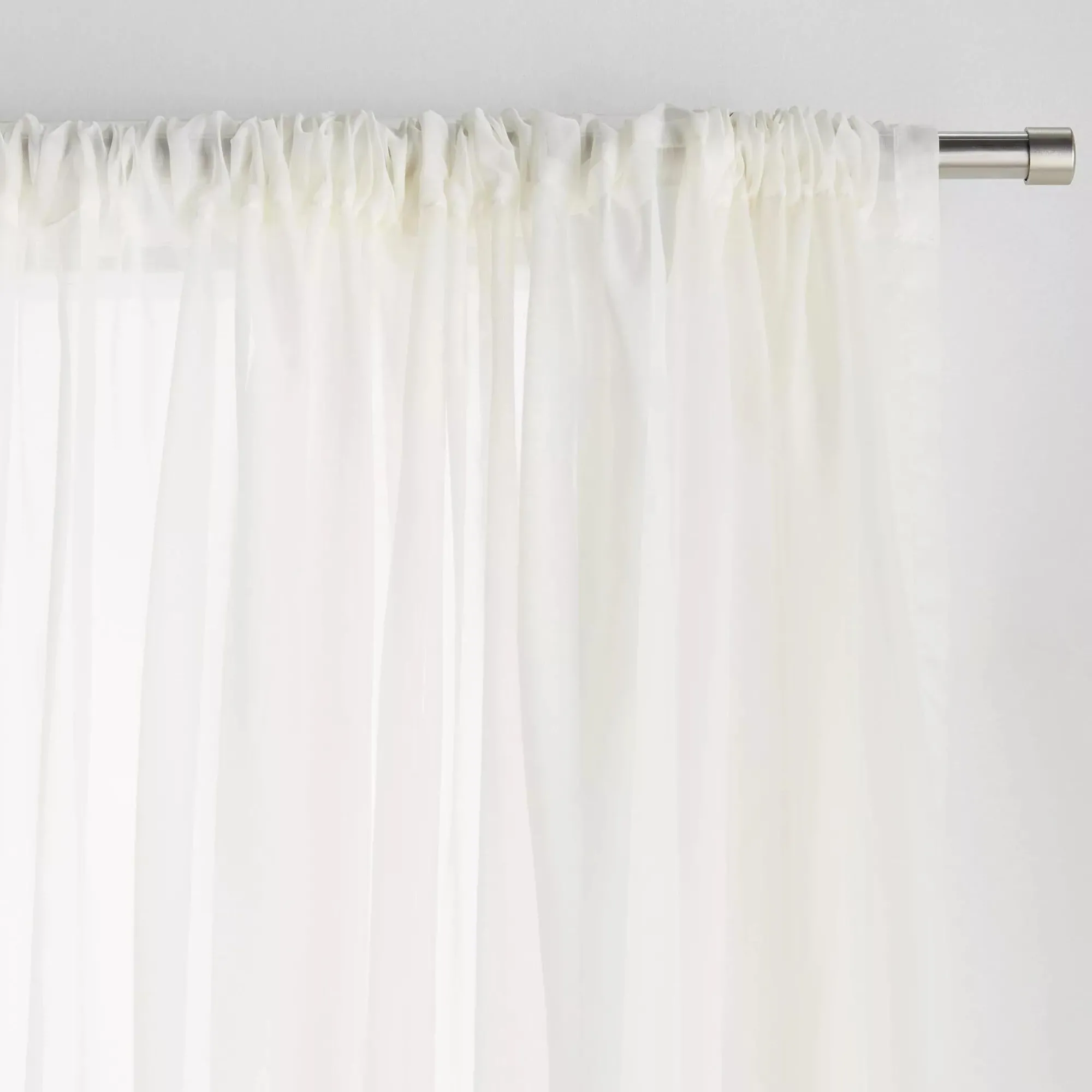 Best Bouclair Ivory Rod Pocket Sheer Curtain