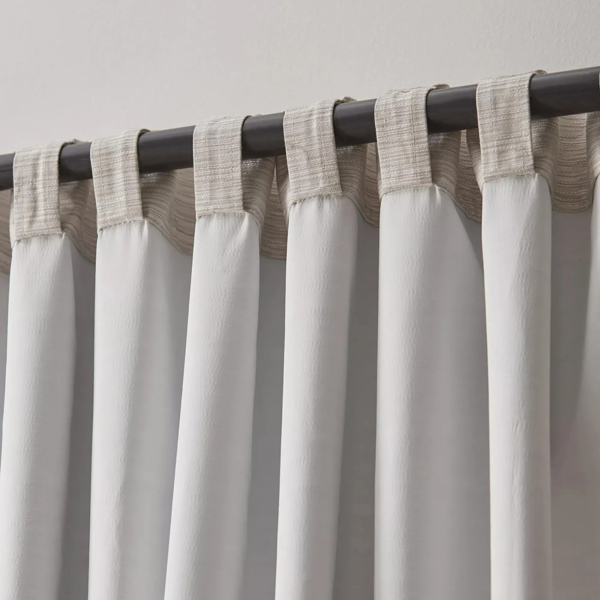 Sale Bouclair Ivory Toulouse Blackout Curtain with Hidden Backtab