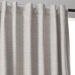 Sale Bouclair Ivory Toulouse Blackout Curtain with Hidden Backtab