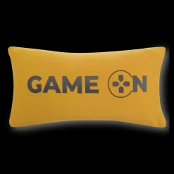 Online Bouclair Jaron Game On Mustard Lumbar Throw Pillow