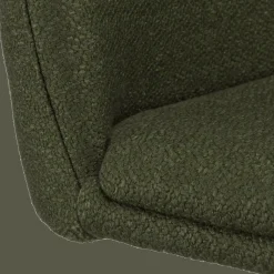 Discount Bouclair Khaki Fabric and Metal Adjustable Bar Stool