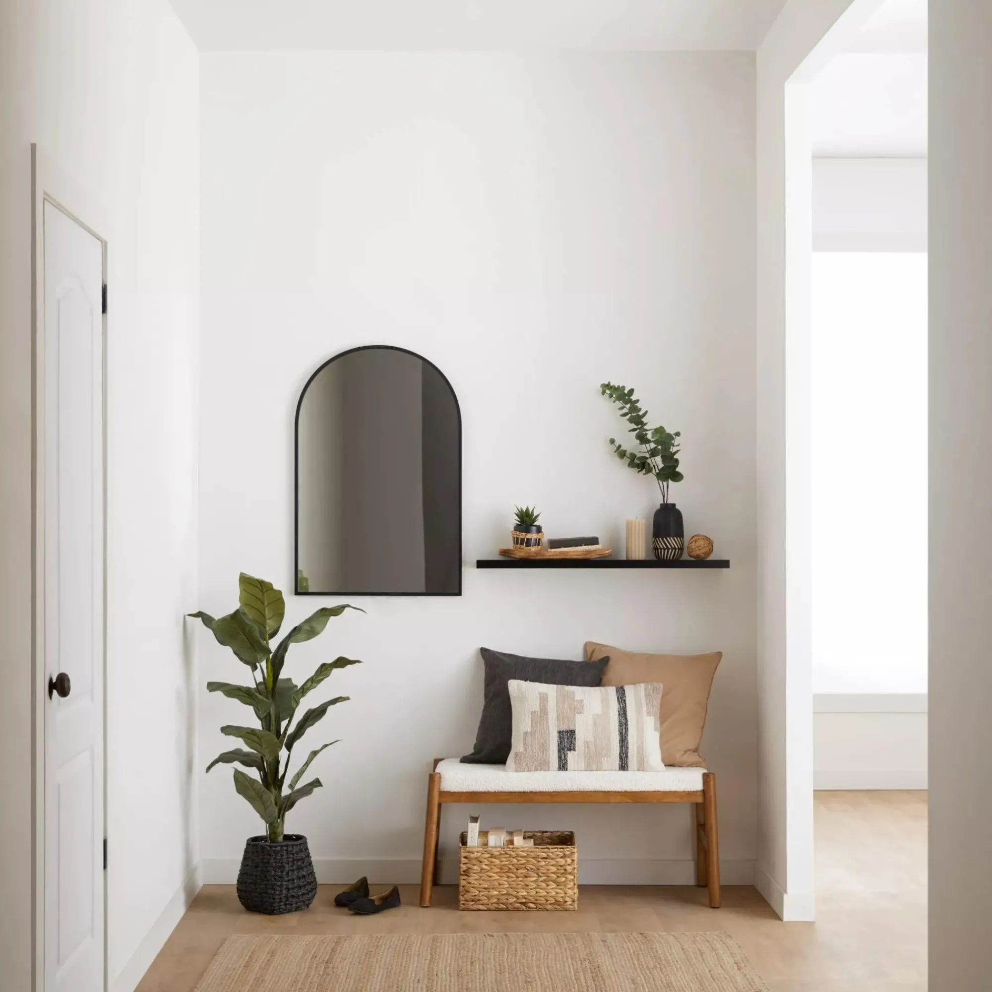 Online Bouclair Large Ficus in Black Rattan Pot