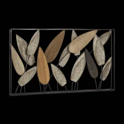 Hot Bouclair Leaf Wood & Metal Wall Art