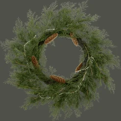 Hot Bouclair LED Artificial Cedar Wreath