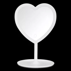 Best Bouclair LED Heart-Shaped Table Mirror