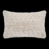 Hot Bouclair Light Beige Sheep Faux Fur Decorative Lumbar Pillow