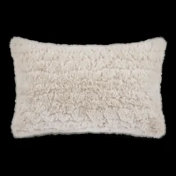 Hot Bouclair Light Beige Sheep Faux Fur Decorative Lumbar Pillow