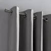 Discount Bouclair Light Grey Chambray Blackout Curtain