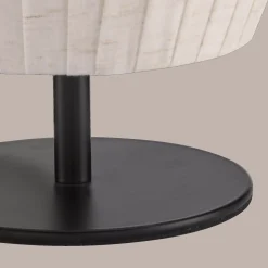 Discount Bouclair Linen Table Lamp with Metal Base