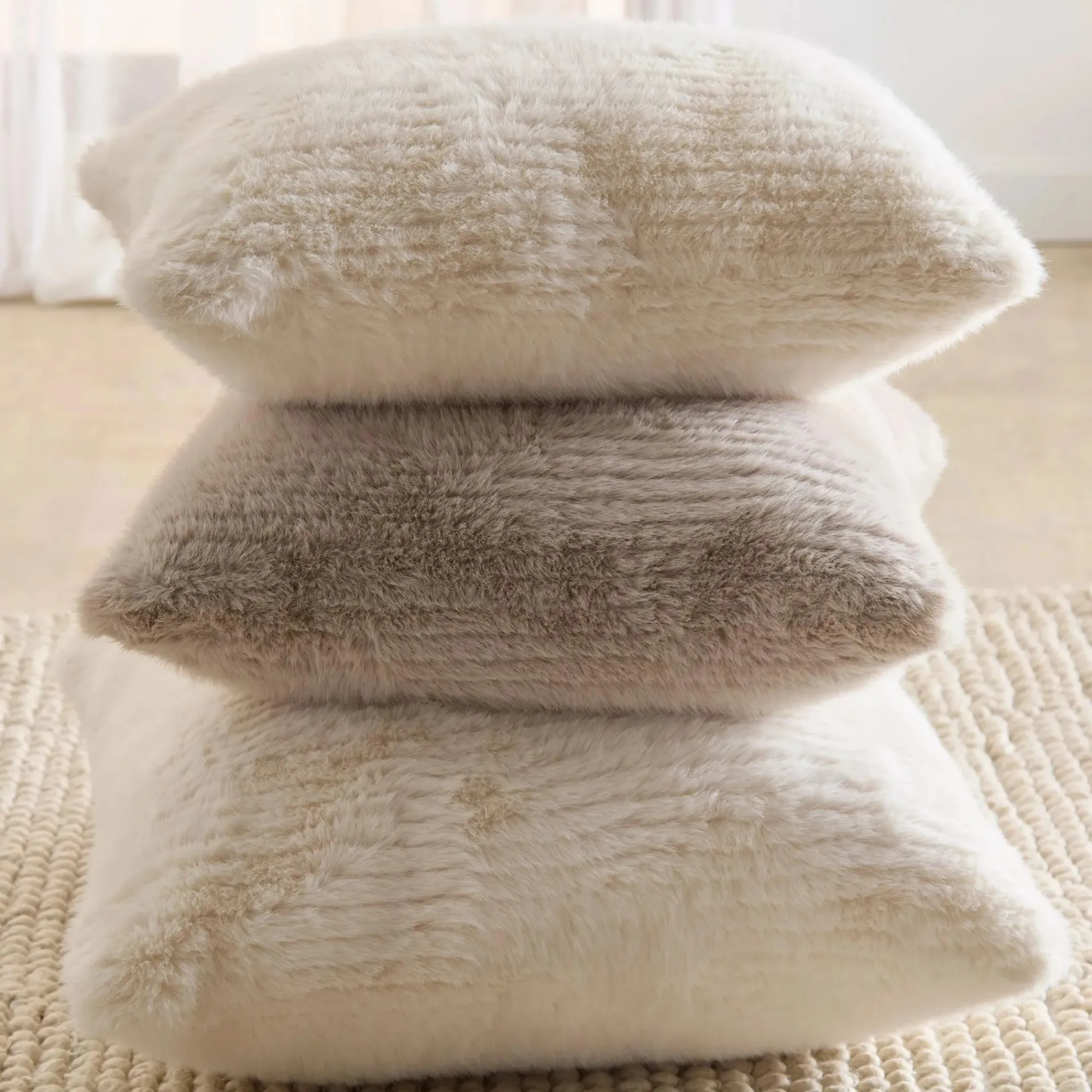 Best Bouclair Maddox Faux Fur Oversized Throw Pillow