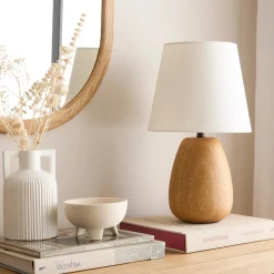 Discount Bouclair Mango Wood Base Table Lamp
