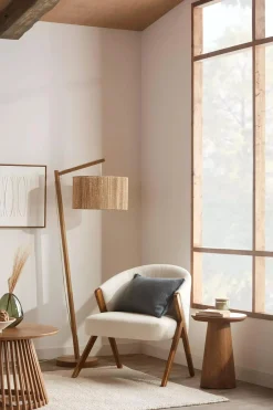 Clearance Bouclair Mango Wood Hourglass Side Table