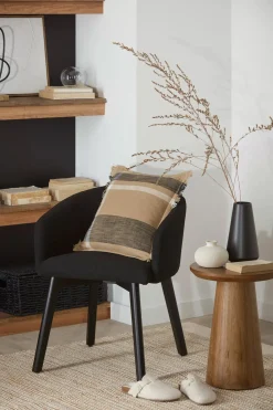 Clearance Bouclair Mango Wood Hourglass Side Table