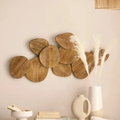 Outlet Bouclair Mango Wood Triangles Wall Decor