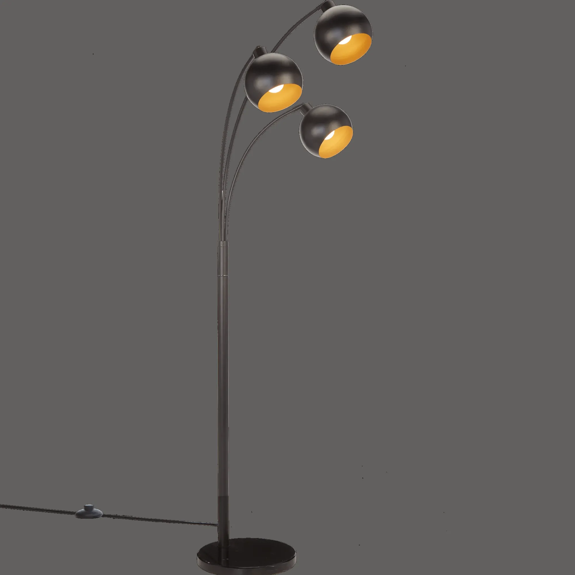 New Bouclair Metal Floor Lamp with 3 Metal Globes