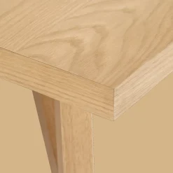 Hot Bouclair Mid-Century Modern Natural Wood Dining Table