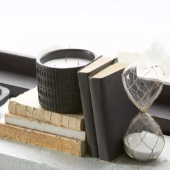 Hot Bouclair 30-Minute Decorative Hourglass with White Sand 7 x 20 cm.