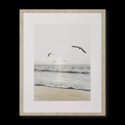 Outlet Bouclair Morning at the Beach Framed Canvas