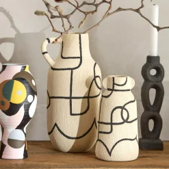 Outlet Bouclair Multi-colour Hourglass Table Vase