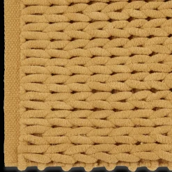 Discount Bouclair Mustard Braided Bath Mat