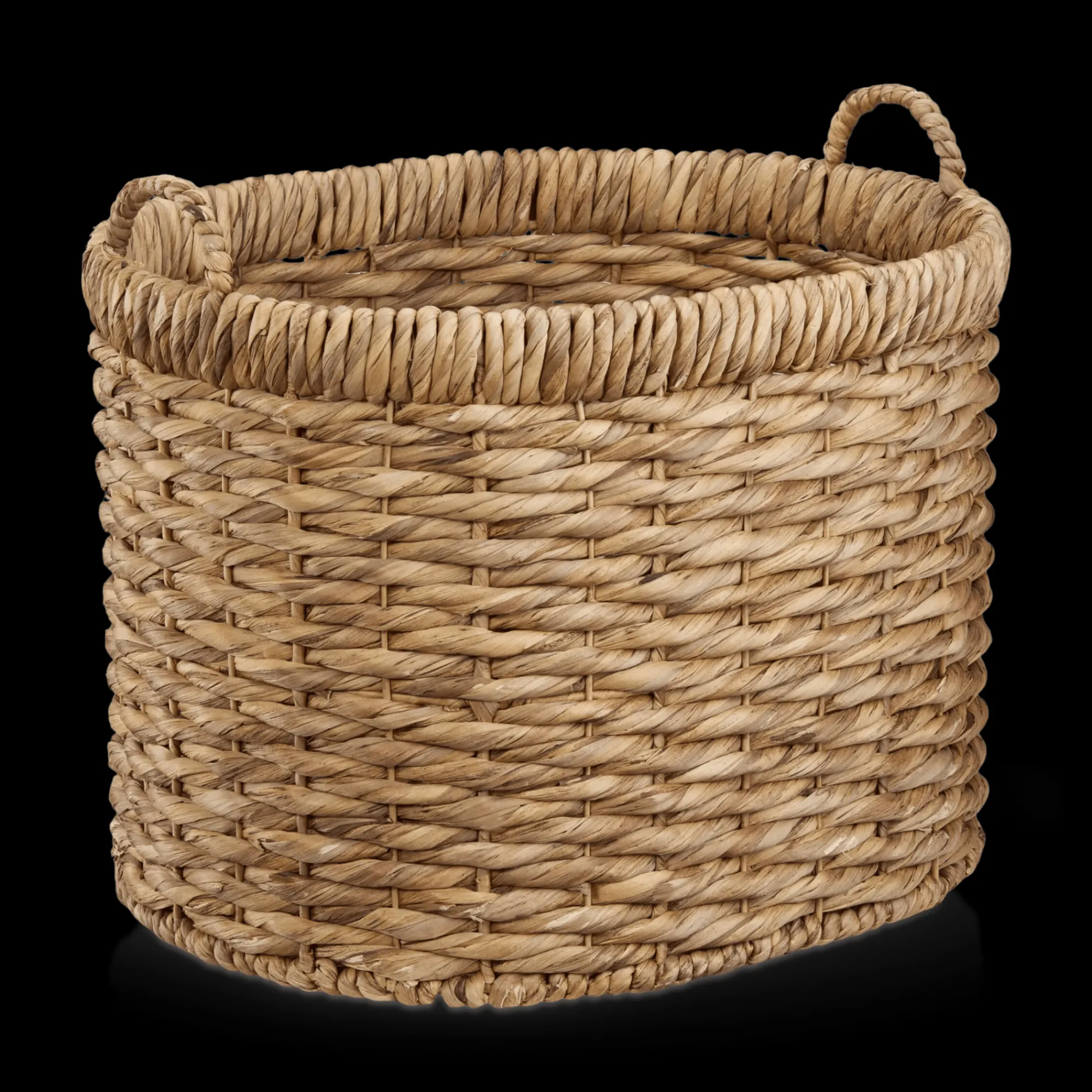 Clearance Bouclair Natural Fiber Oval Storage Basket