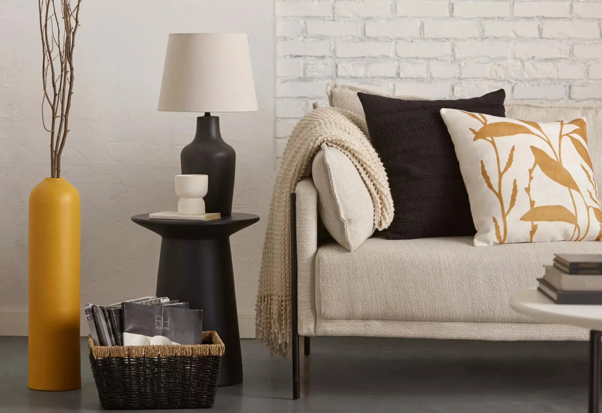 Online Bouclair Natural Fiber Storage Basket