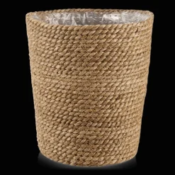 Hot Bouclair Natural Fiber Waste Bin
