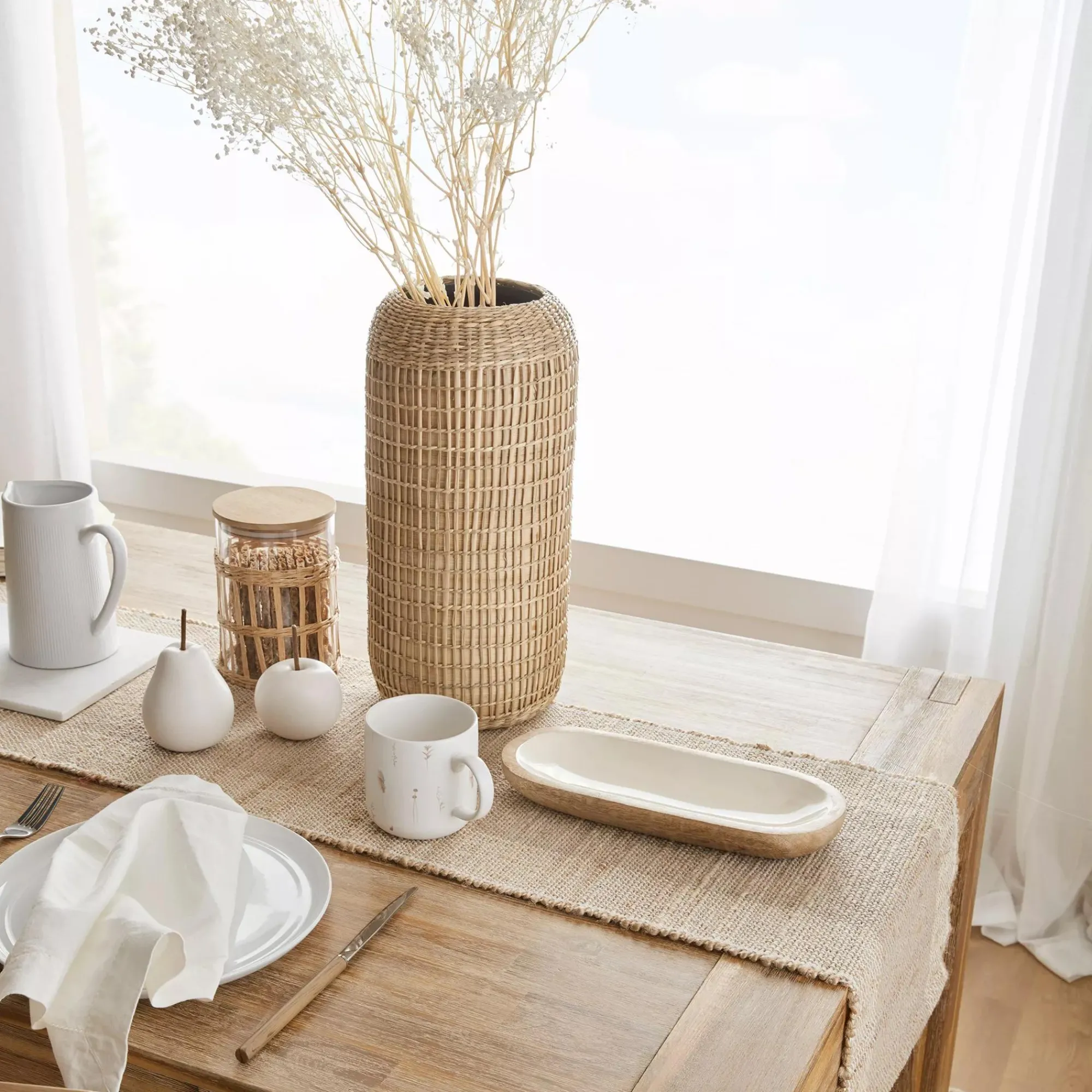 Clearance Bouclair Natural Table Runner
