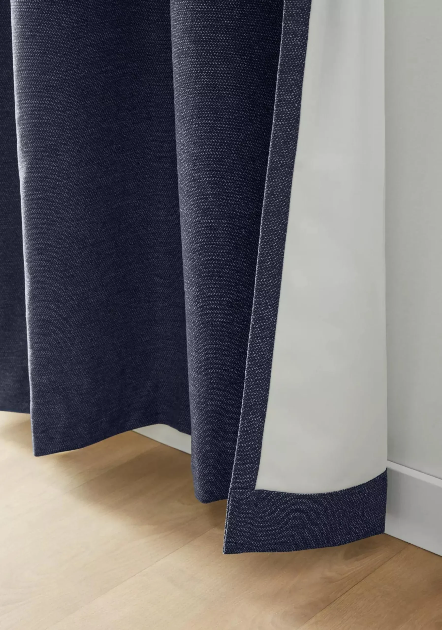 Clearance Bouclair Navy Dion Blackout Curtain
