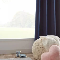 Discount Bouclair Navy Kimia Blackout Curtain