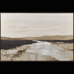 Outlet Bouclair Neutral River Landscape Framed Art