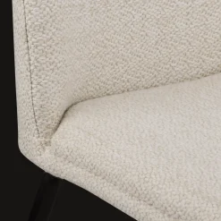 Online Bouclair Oatmeal Fabric and Metal Dining Chair