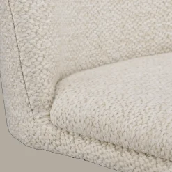 Online Bouclair Oatmeal Fabric and Metal Adjustable Bar Stool